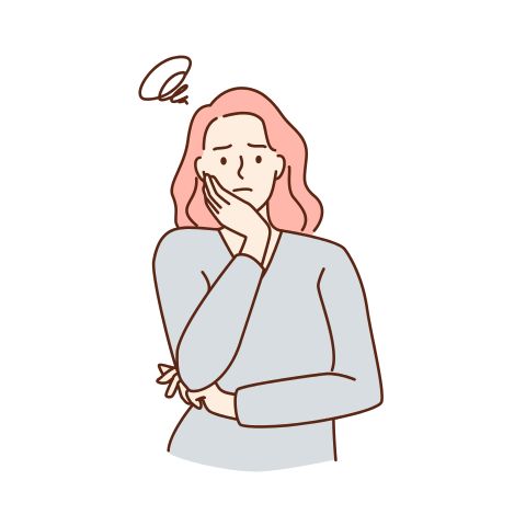 困惑する女性